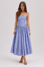 Chic Floral Print Cami Slip Maxi Dress image 1