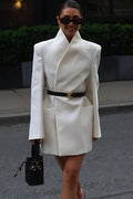 Long Sleeve Stand Collar Blazer image 1