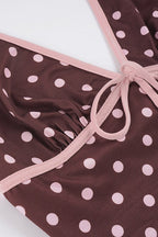 Polka Dot Bow Tie Short Two Piece Set image 6
