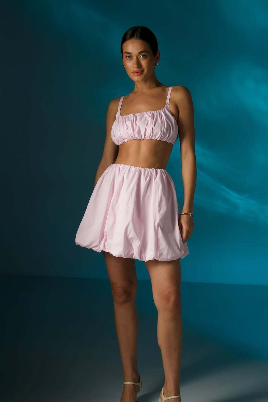 Casual Simple Cami Tulip Hem Skirt Set image 4