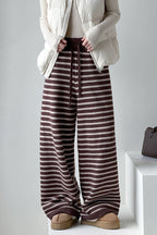 Striped Knit Thickened Casual Pants image 2