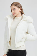 Short Waist Slim Puffer Coat image 6