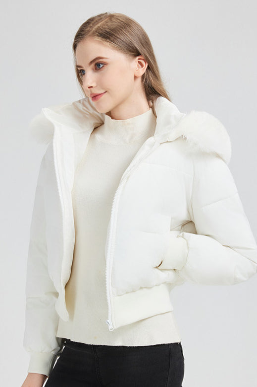 Short Waist Slim Puffer Coat image 6