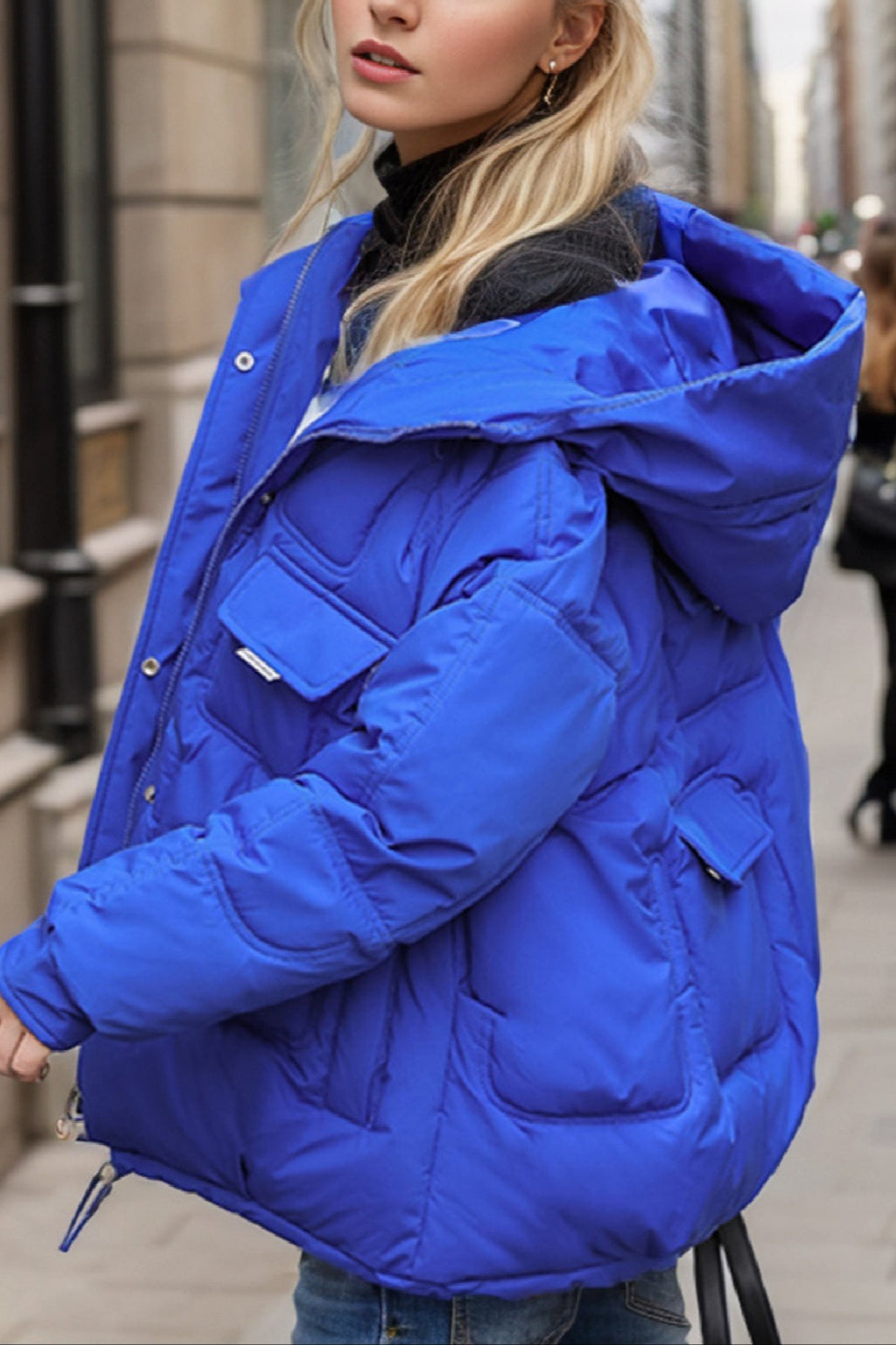 Cropped Insulated Cargo Puffer Jacket image 23