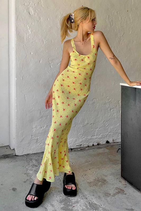 Cami Mermaid Maxi Floral Dress image 3