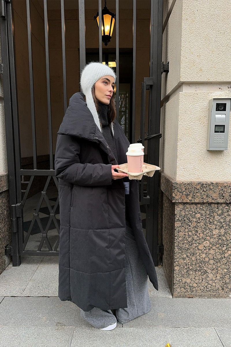 Long Stand Collar Puffer Jacket image 18