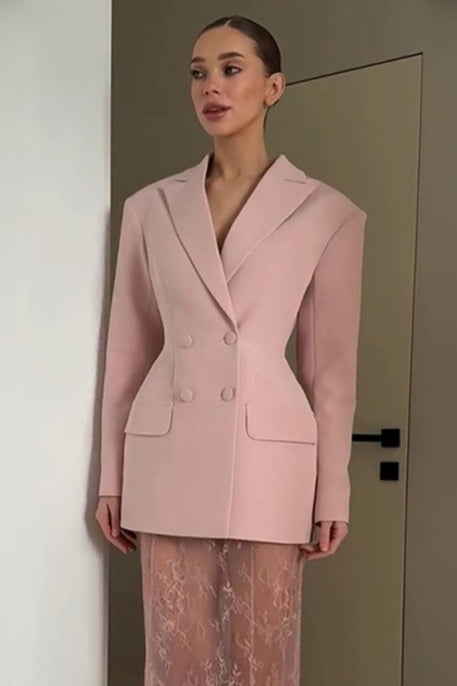 Pink Buttoned Blazer image 2