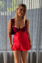 Sexy Cami Backless Satin Mini Dress image 8