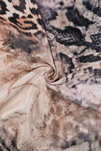 Leopard Lace Patchwork Slim Maxi Dress image 5