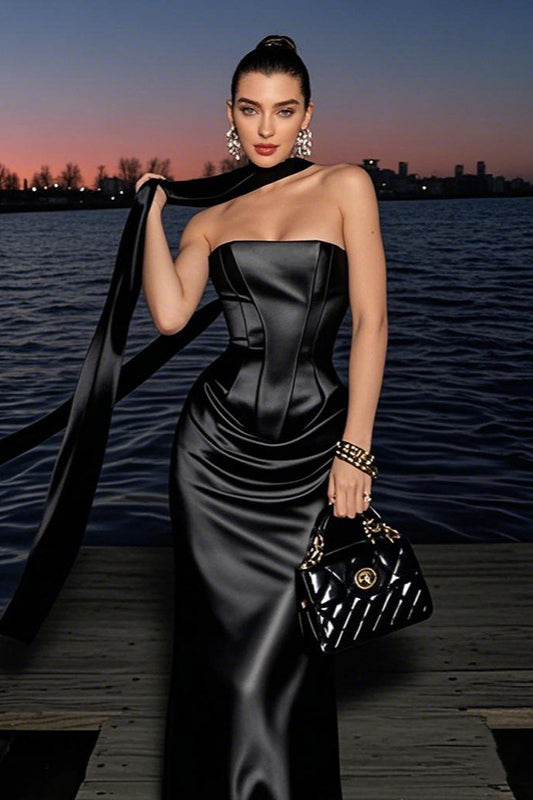 Slimming Square Neck Waist-Cinched Party Dress image 7