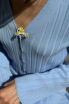 Two-Piece Bell Sleeve Knit Sweater Dress image 8