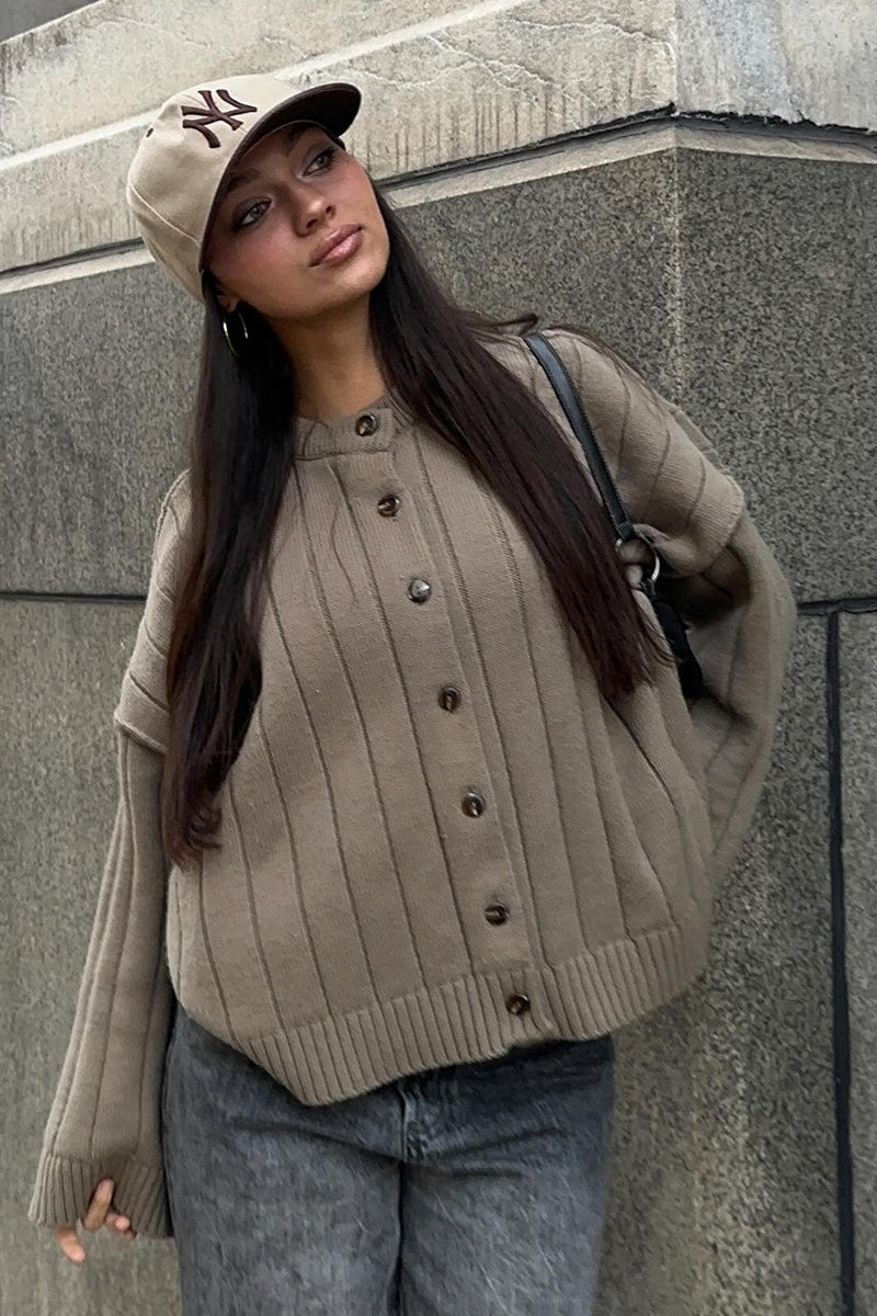 Soft Rib Relaxed Cardigan image 4
