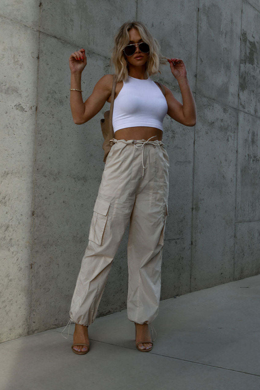 Street Style Drawstring Cargo Pant image 2