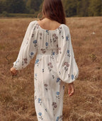 100% Cotton White Maxi Dress image 5