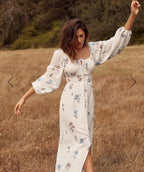 100% Cotton White Maxi Dress image 3