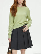 100% Wool Seamless Crew Neck Sweater image 5