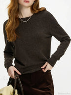 100% Wool Seamless Crew Neck Sweater image 2