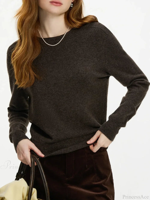 100% Wool Seamless Crew Neck Sweater image 2