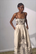Printed Wide Hem Maxi Boho Dress image 2