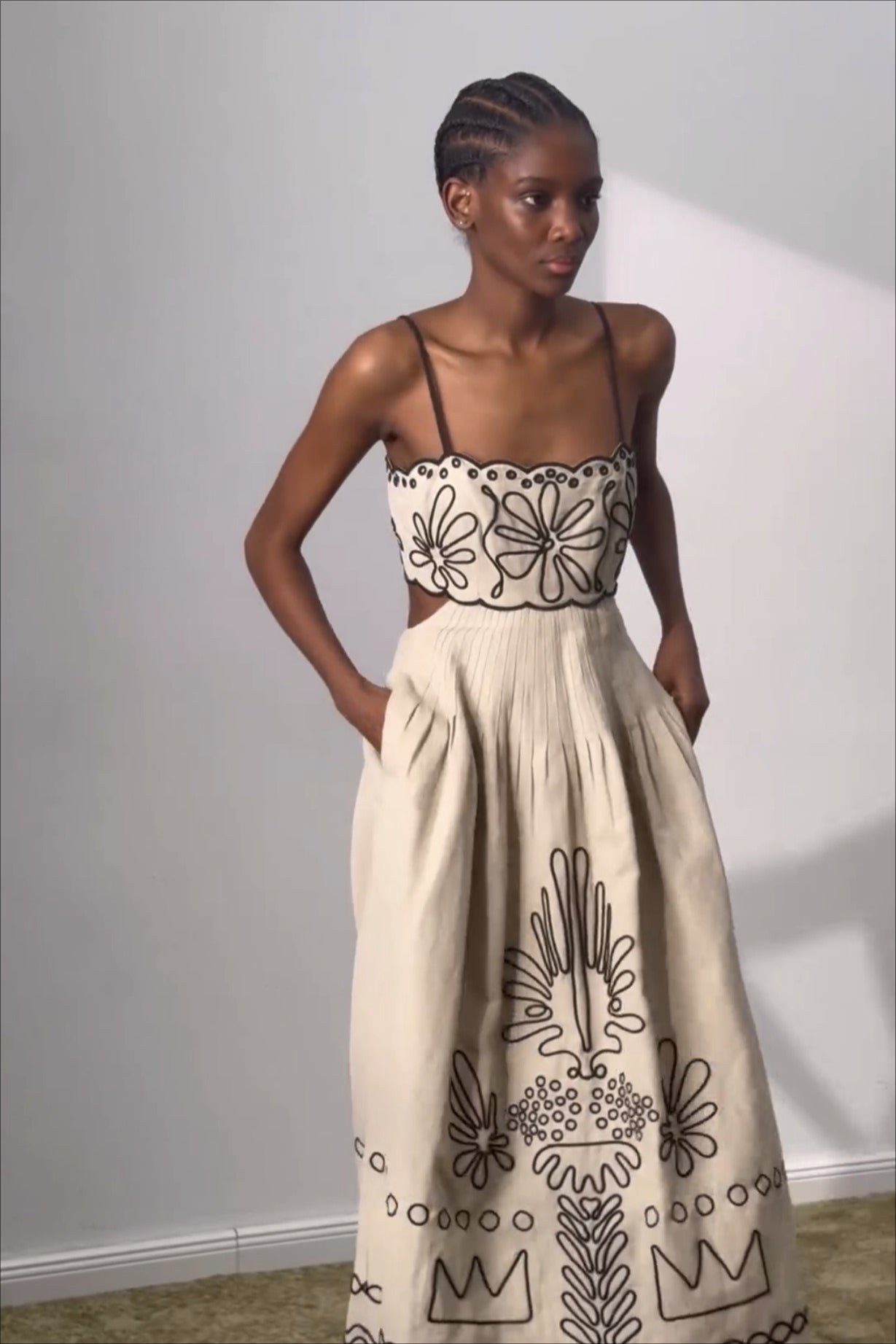 Printed Wide Hem Maxi Boho Dress image 2