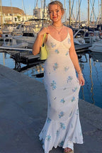 Floral Print Slim Cami Maxi Dress image 6
