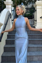Shiny Bodycon Evening Maxi Dress image 2