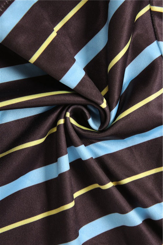 Striped Print Slim Pant Two Piece Set image 6