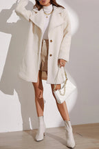Longline Lapel Plush Winter Coat image 3