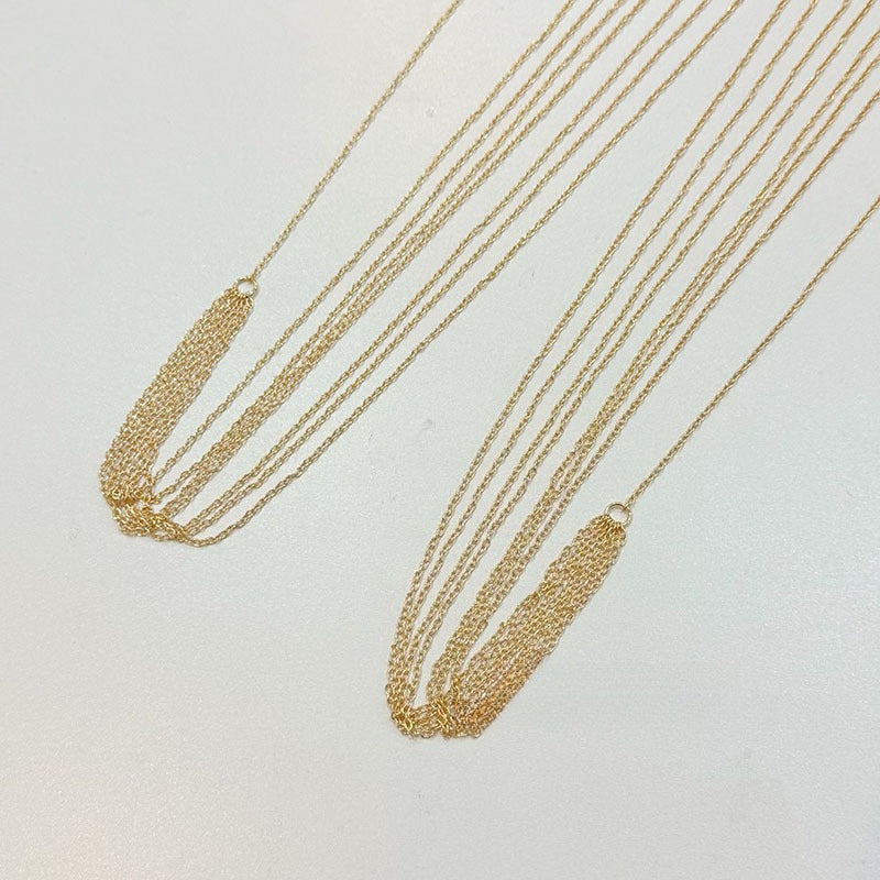 Sleek Gold Tassel Sexy Body Chain image 5