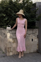French Style Slimming V-neck Boho Dress image 6