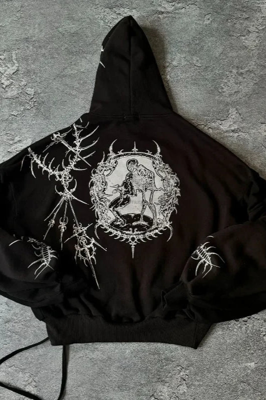 Retro Personalized Print Oversized Hoodie image 2