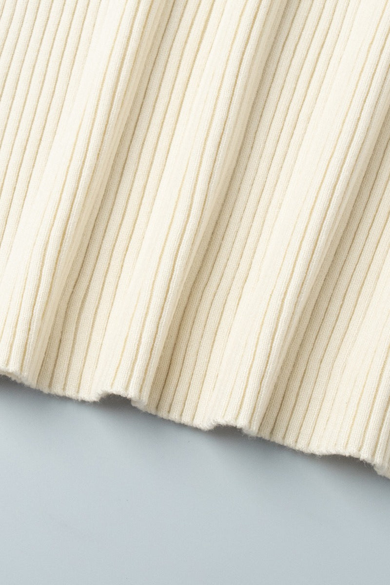 V-Neck Long Sleeve Knit Sweater Dress image 14