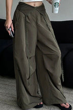 Y2K Retro Cuffed Button Cargo Pant image 2