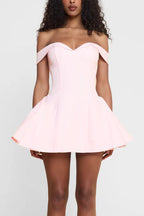 Backless Off-the-shoulder Cocktail Dress image 3