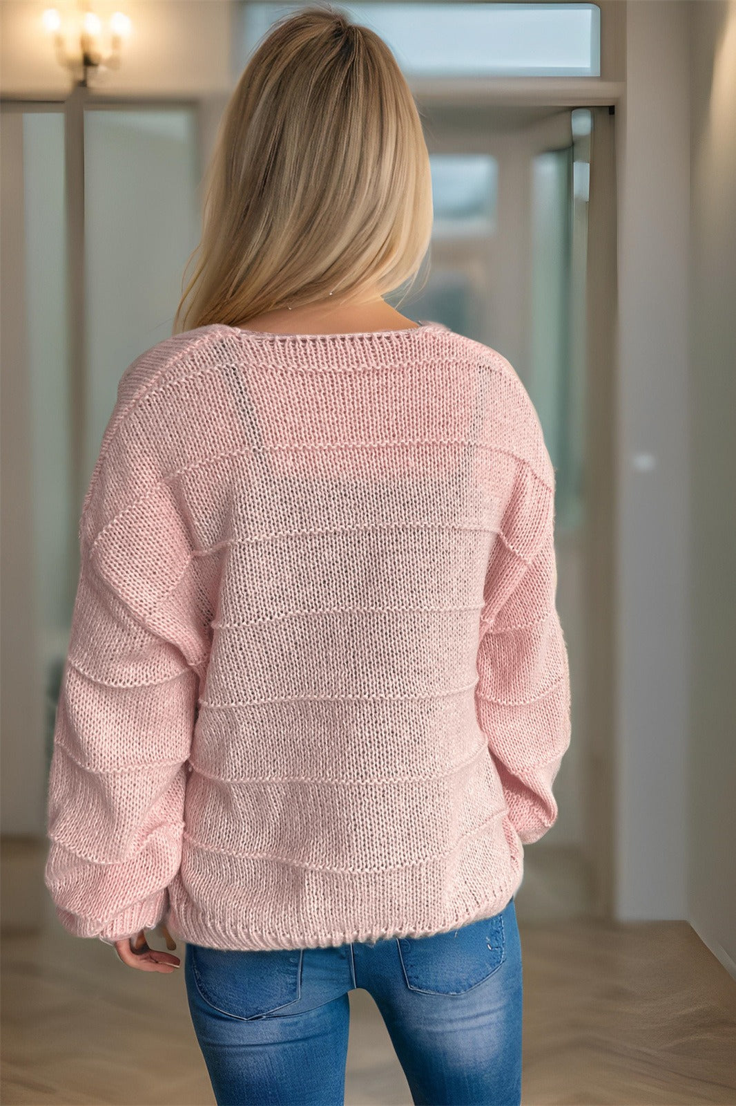 Relaxed V-Neck Cardigan image 5