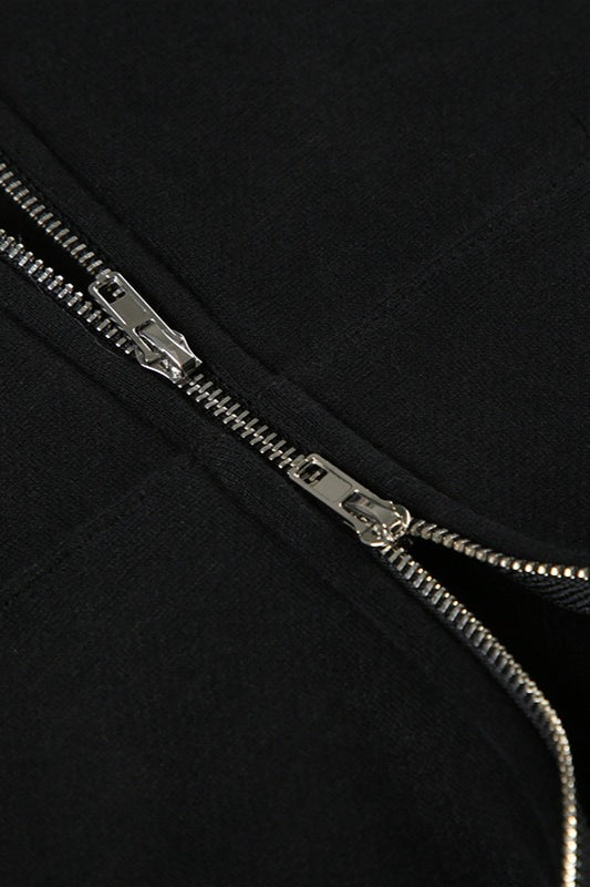 Fur Trim Hooded Zip Waist Jacket image 8