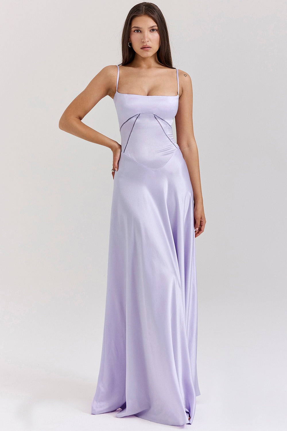 Elegant Cami Backless Maxi Party Dress image 20