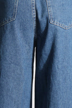 High Waist Heart Cutout Wide Leg Jean image 3