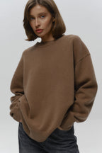 Loose Fit Crew Neck Knit Sweater image 1