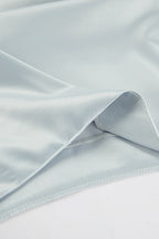 Satin High-Slit A-Line Midi Skirt image 6
