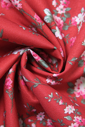 Low Cut Color Block Spaghetti Strap Floral Dress image 5