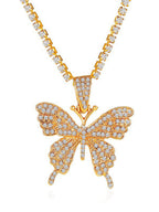 Rhinestone Butterfly Halter Trendy Asymmetric Crop Cami Top image 6