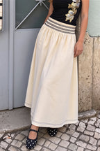 Ruffle Smocked A Line Swing Skirt image 5