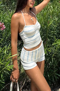 Fresh Stripe Two Piece Swim Set image 1