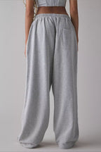 Elastic Waist Loose Fit Casual Pants image 7