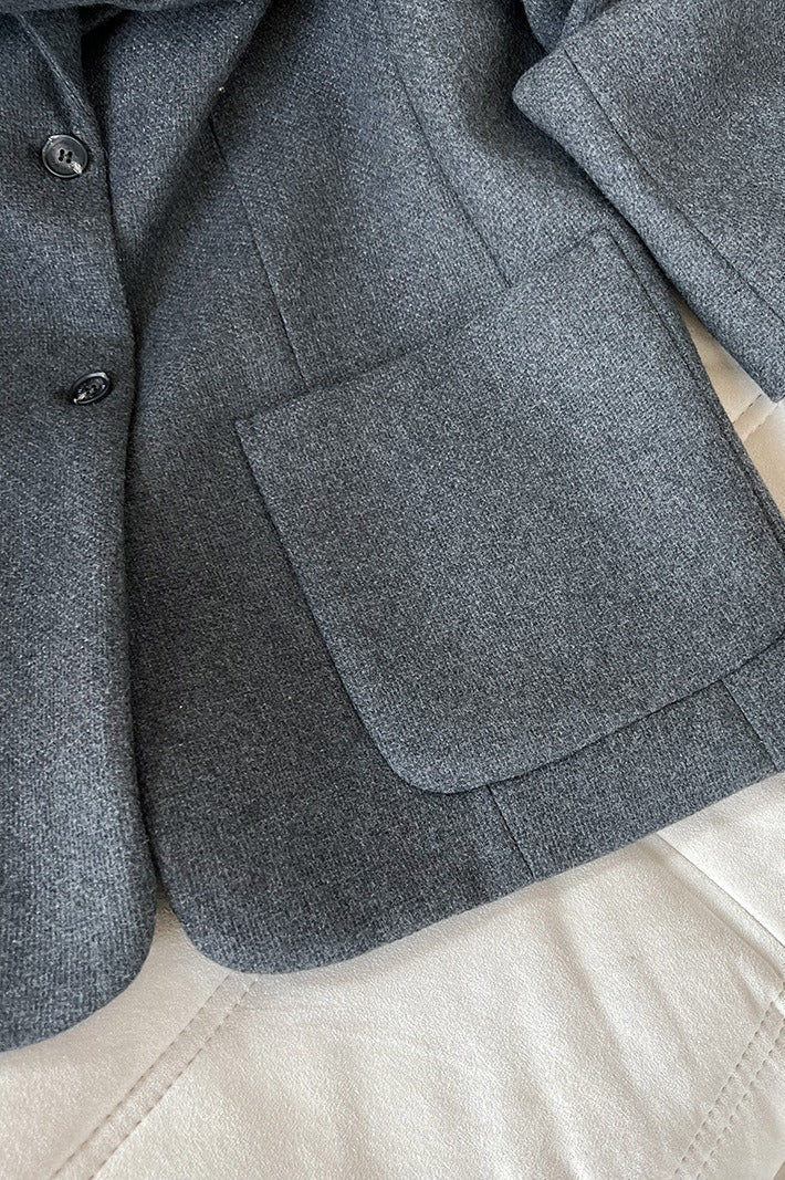 Wool Blend Relaxed Fit Blazer image 23