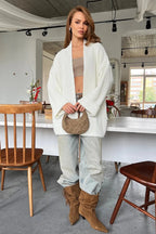 Relaxed Cozy Tie Waist Knit Cardigan image 10
