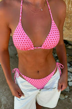 Vintage Polka Dot Tie Sexy Bikini Set image 5