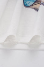 Butterfly Lips Print Off‑Shoulder T‑shirt image 6