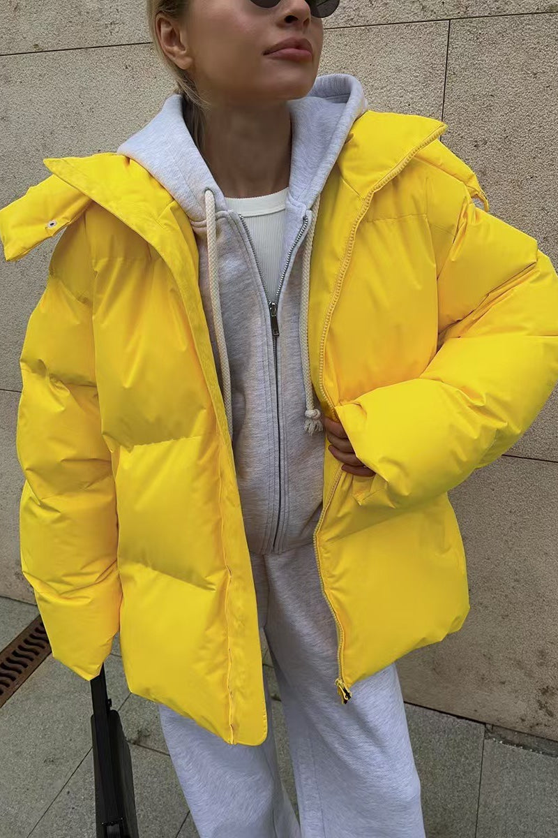 Heavy Duty Zipped Hooded Puffer Jacket image 23